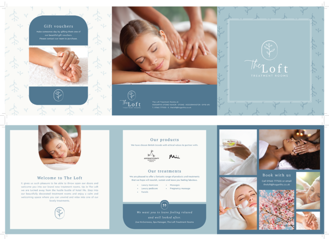 Print design - The Loft welcome brochure