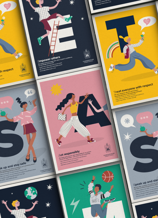 Character design for British Summer Schools